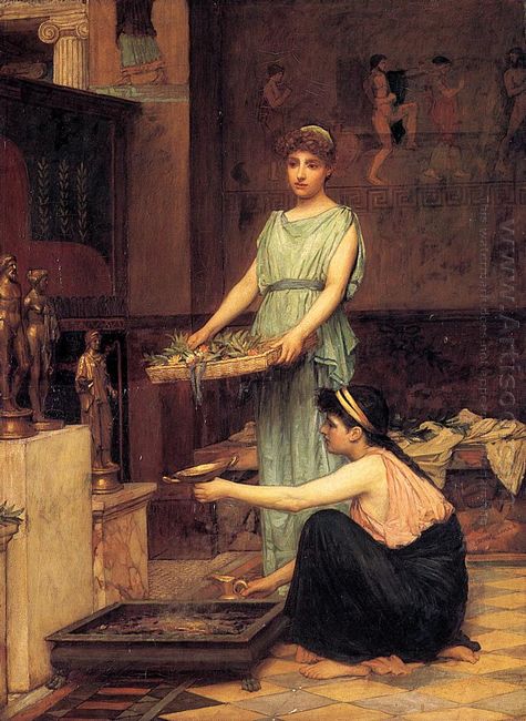 John William Waterhouse, Public domain, via Wikimedia Commons
https://commons.wikimedia.org/wiki/File:%22The_Household_Gods%22.jpg
